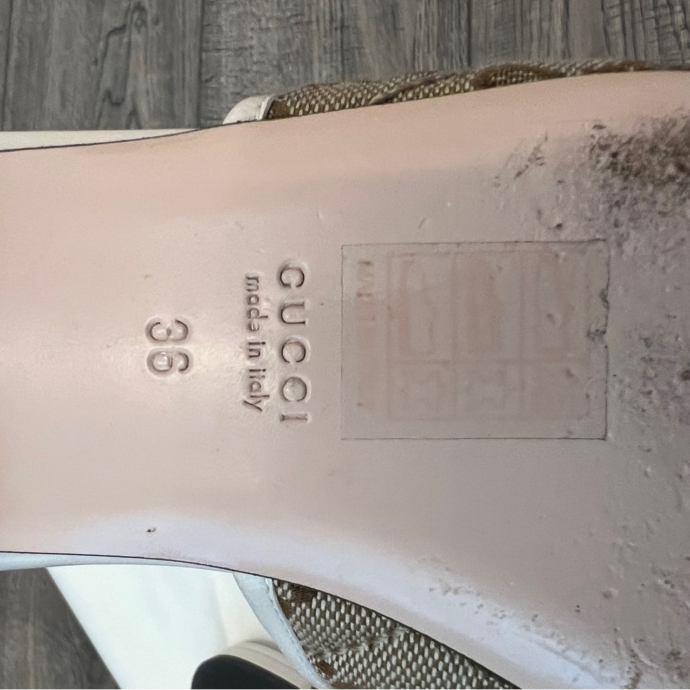 Gucci Jolie GG Monogram Canvas Sandals - Picture 9 of 9
